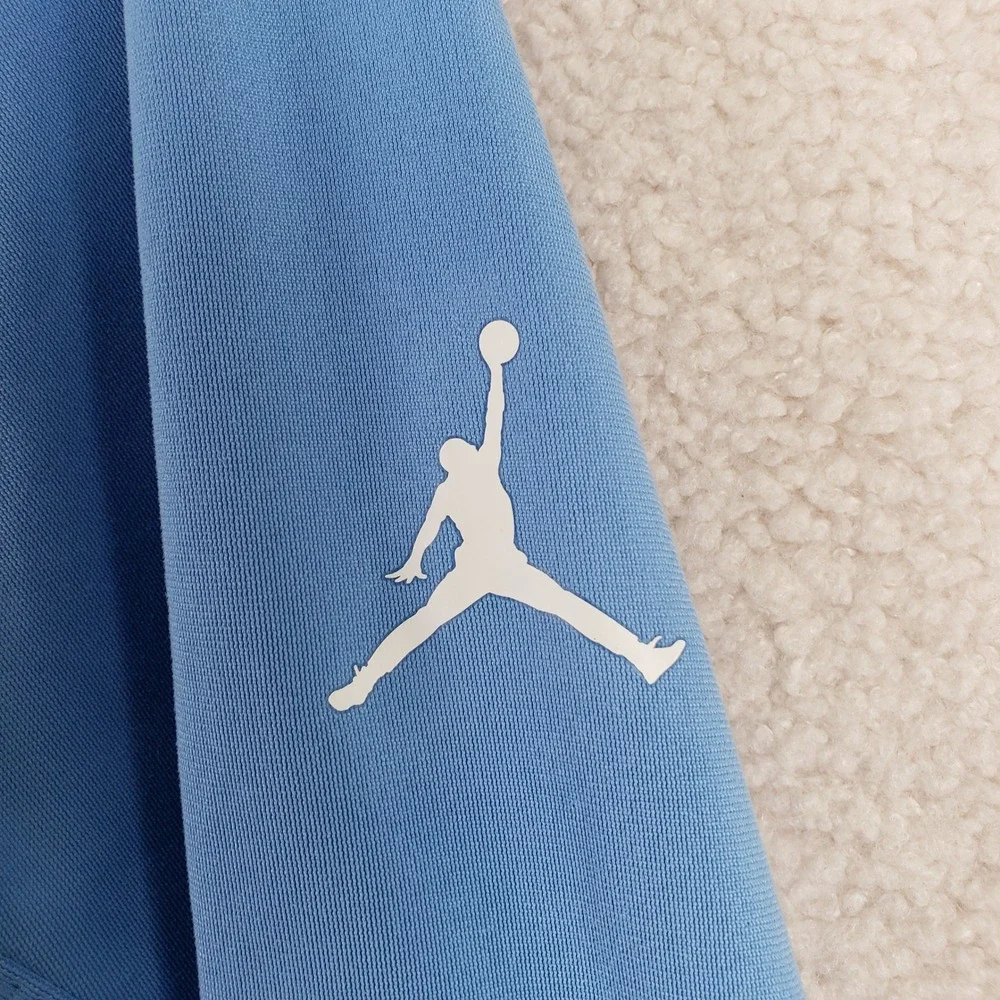 UNC Jordan Shooting Shirt Mens M Blue NCAA Basketball Training Top Elite Dri-FIT